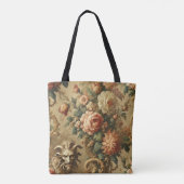De Gouden Vriend - Gotische Bloemen Tote Bag (Achterkant)