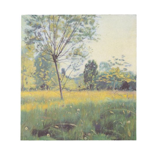 De Gouden Weide (door Ferdinand Hodler) Notitieblok (Voorkant)
