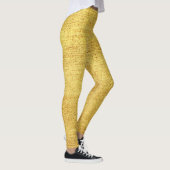 De gouden wereld van de moderne glimmende leggings (Rechts)
