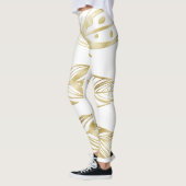 De gouden wereld van de moderne glimmende leggings (Links)