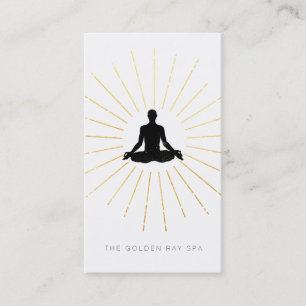 *~* de gouden Yoga van het Man van de Meditatie Visitekaartje