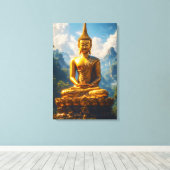 De gouden ziel van Siam Canvas Afdruk (Insitu (Houten vloer))