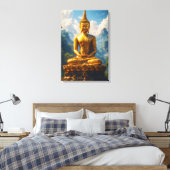 De gouden ziel van Siam Canvas Afdruk (Insitu (Slaapkamer))