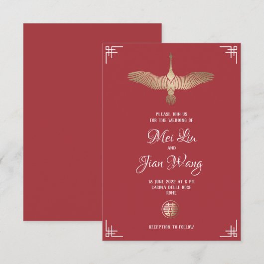 De goudkraan kaart (Voorkant / Achterkant)