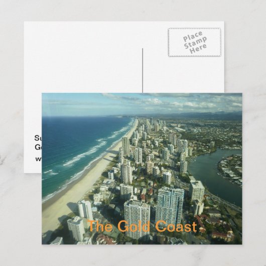 De goudkust, Queensland, Australië Briefkaart (Voorkant / Achterkant)
