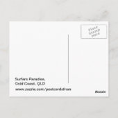 De goudkust, Queensland, Australië Briefkaart (Achterkant)