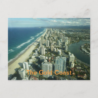 De goudkust, Queensland, Australië Briefkaart