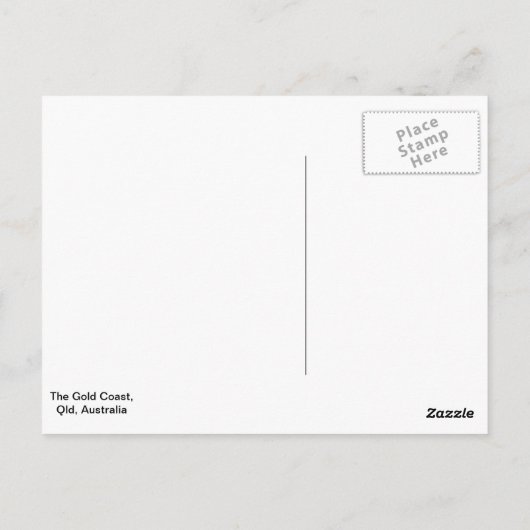 De goudkust, Queensland, Australië Briefkaart (Achterkant)