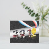 De goudmedaille van Amerika Briefkaart (Staand voorkant)