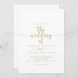 De goudminimalistische kalligrafie van  kaart