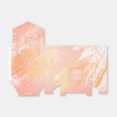 De goudpalmboom van het roos van Birthday verlaat  Bedankdoosjes (Uitgevouwen)