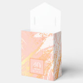 De goudpalmboom van het roos van Birthday verlaat  Bedankdoosjes (Geopend)