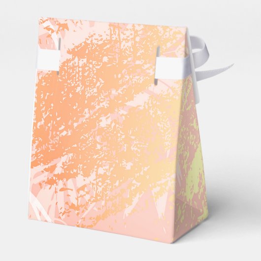 De goudpalmboom van het roos van Birthday verlaat Bedankdoosjes (Achterkant)