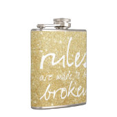 De goudpels worden gemaakt om gebroken kolven te z heupfles (Rechts)