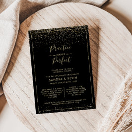 De goudpraktijk maakt een perfect repetitief diner kaart