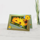 DE GOUDSBLOEM "DANKT U" KAARDT BEDANKKAART (Voorkant)