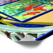 De goudvis en Sheba Parody, Katkunst Poster (Hoek)