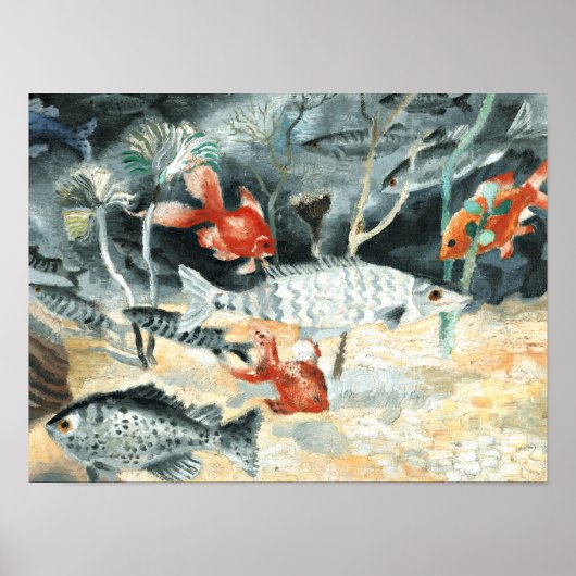 De Goudvis, schilderij van Christopher Wood Poster (Voorkant)