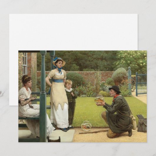 De goudvis verkoper | George Dunlop Leslie (Voorkant / Achterkant)