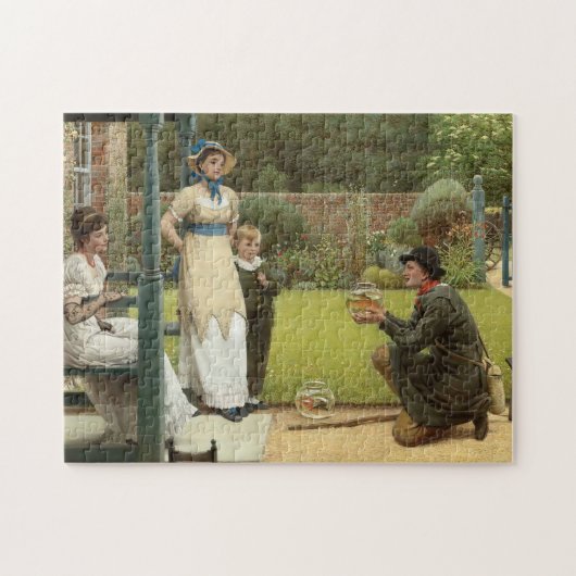 De goudvis verkoper | George Dunlop Leslie Legpuzzel (Horizontaal)