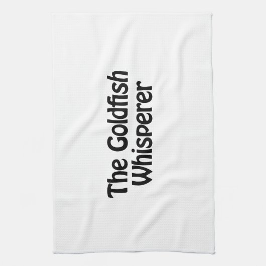 de goudvisfluisteraar theedoek (Verticaal)