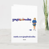 De goudvisverjaardag ouder "over de heuvel" tand. kaart (Achterkant)