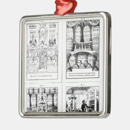 De goudwinkel metalen ornament (Links)