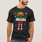 De goufende Elf kerstfamilie komt overeen met de b T-shirt (Voorkant)