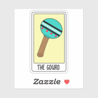 De Gourd-Tarot Kaart- Vinyl Sticker
