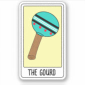 De Gourd-Tarot Kaart- Vinyl Sticker (Voorkant)