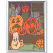 De Gourds Halloween Custom-Cut Sticker (Voorkant)