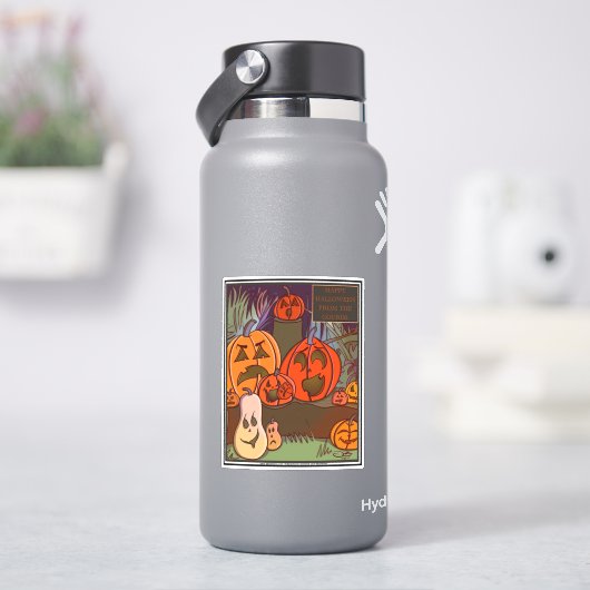 De Gourds Halloween Custom-Cut Sticker (HydroFlask)