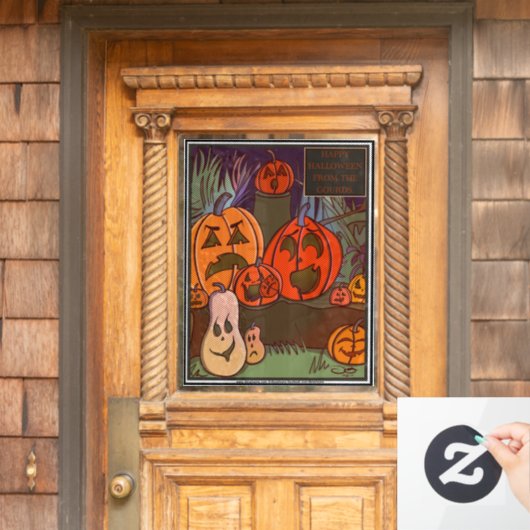 De Gourds Halloween Raamsticker (Huis Deur)
