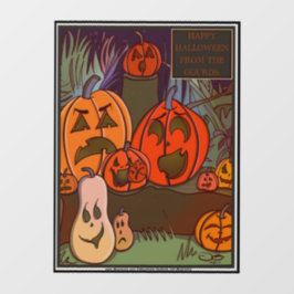 De Gourds Halloween Raamsticker