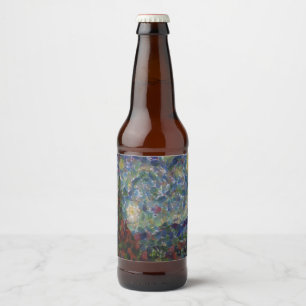 De Gourdy Night Starry Fine Art Spoof Bier Etiket