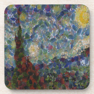 De Gourdy Night Starry Fine Art Spoof Bier Onderzetter