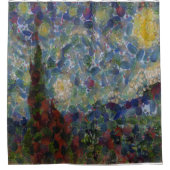 De Gourdy Night Starry Fine Art Spoof Douchegordijn (Voorkant)