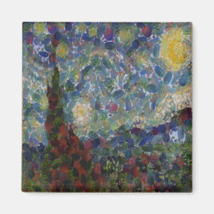 De Gourdy Night Starry Fine Art Spoof Magneet