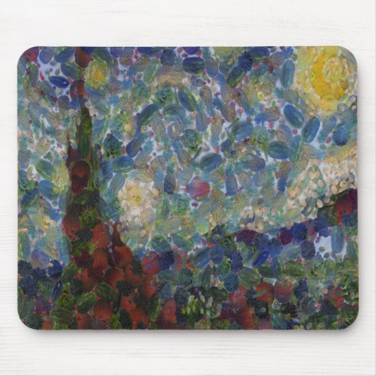 De Gourdy Night Starry Fine Art Spoof Muismat (Voorkant)