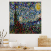 De Gourdy Night Starry Fine Art Spoof Poster (Keuken)