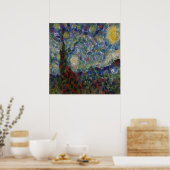 De Gourdy Night Starry Fine Art Spoof Poster (Keuken)