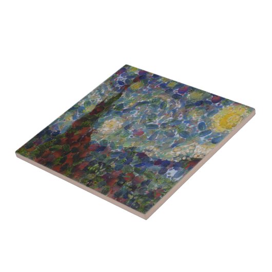 De Gourdy Night Starry Fine Art Spoof Tegeltje (Zijkant)