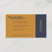 De Gourmet Personal Chef Yellow Visitekaartje (Achterkant)