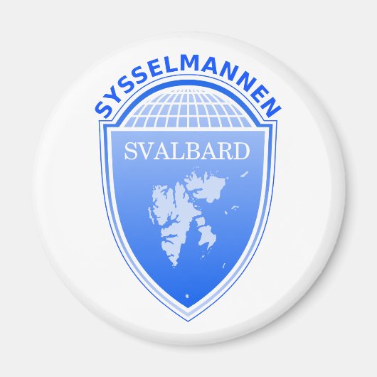 de gouverneur Svalbard, Noorwegen Magneet (Voorkant)