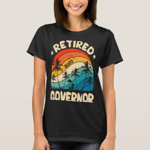 De gouverneur van de Vintage van Retro Retirement T-shirt
