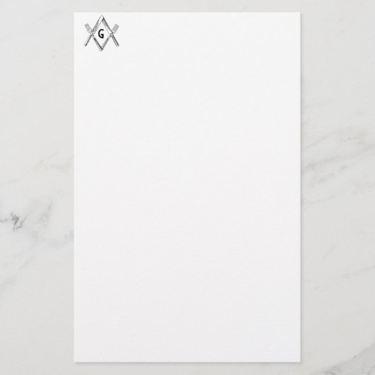 De Graad van het mes en van de Vork Briefpapier (Voorkant)