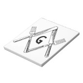 De Graad van het mes en van de Vork Notitieblok (Linkerzijde)