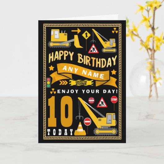 De graaf Bouw Gepersonaliseerde Kaart van de (Gele Bloem)