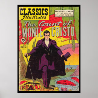 De graaf van Monte Cristo Alexandre Dumas Comic Bo Poster