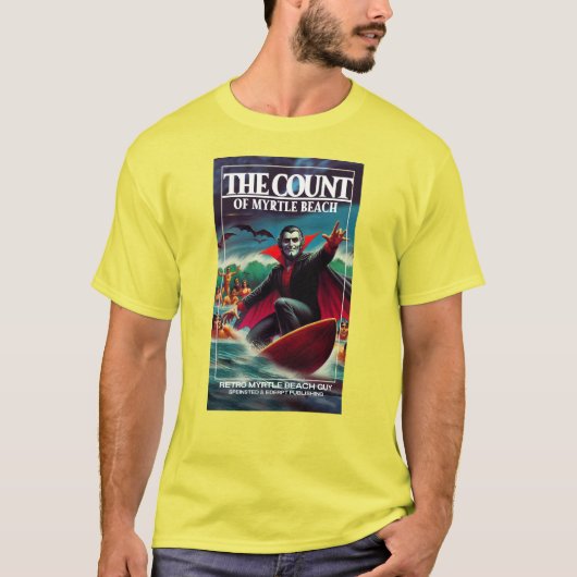 De Graaf van Myrtle Beach Dracula Surfen T-shirt (Voorkant)
